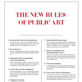The New Rules of Public&nbsp;Art